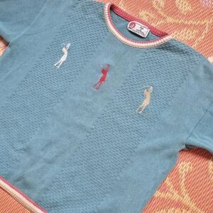 Isle of Cotton Vintage Golf Sweater - Size M